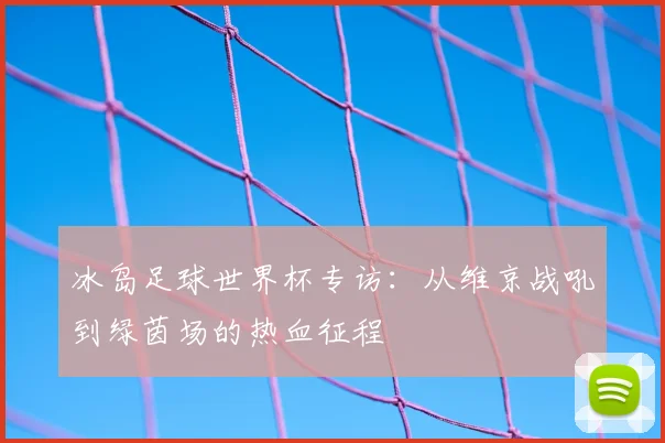 冰岛足球世界杯专访:从维京战吼到绿茵场的热血征程